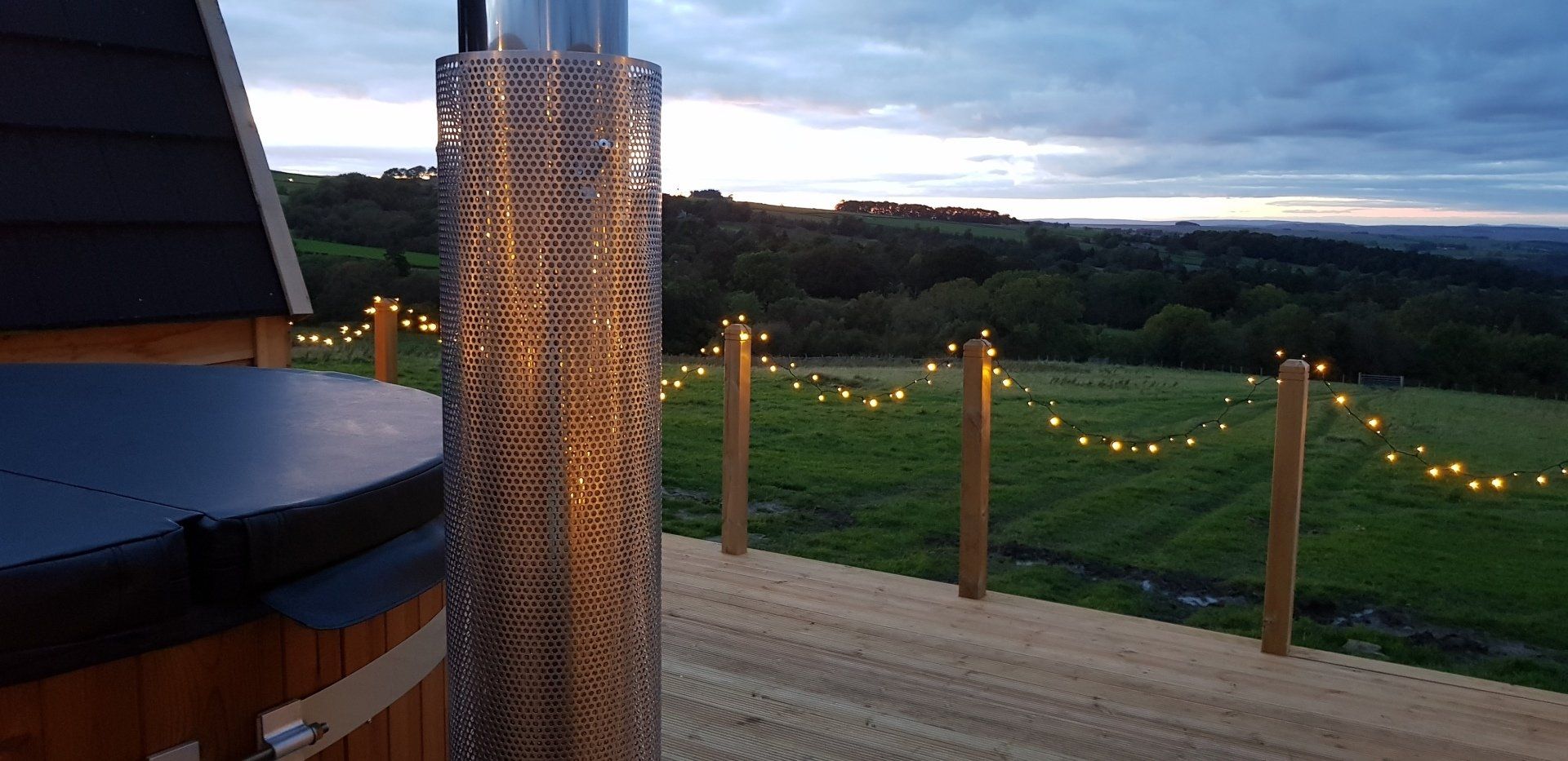 A view from the hot tub