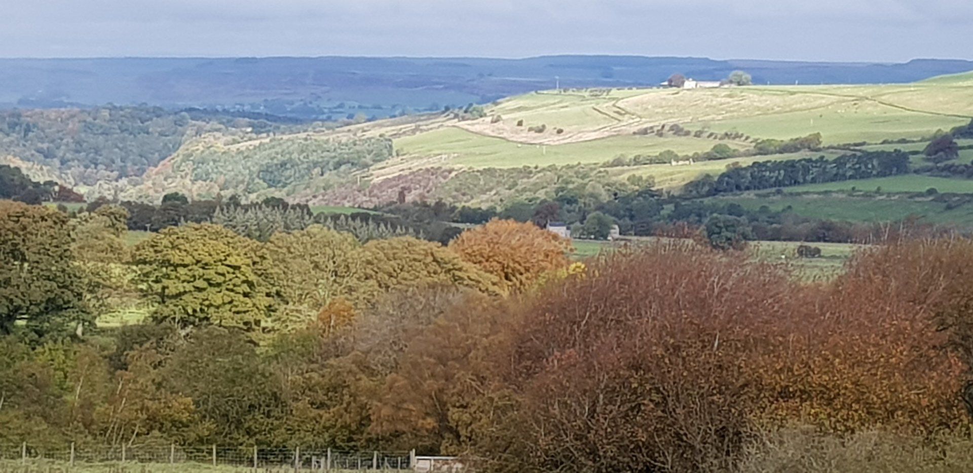 view towards roman wall
