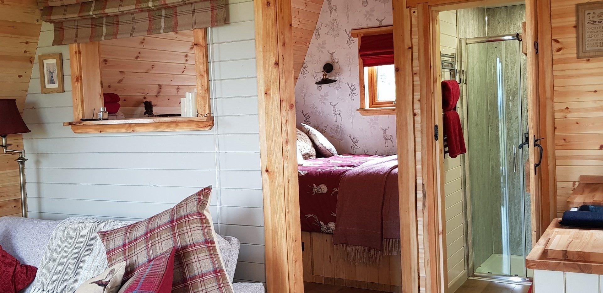 heritage pod looking back towards bed