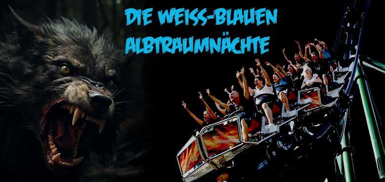 Bayern-Park feiert Halloween mit den Weiß-Blauen Albtraumnächte. Bayern-Park feiert Halloween mit den Weiß-Blauen Albtraumnächte.