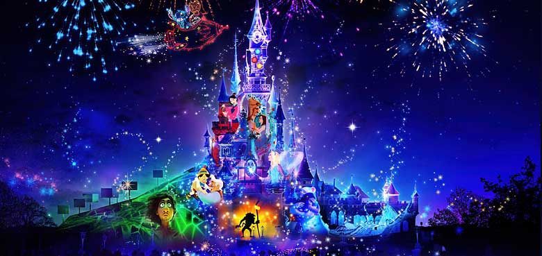 2025 zeigt Disneyland eine neues Lichterspektakel. Multimediales Spektakel in Disneyland Paris bereits 2025.