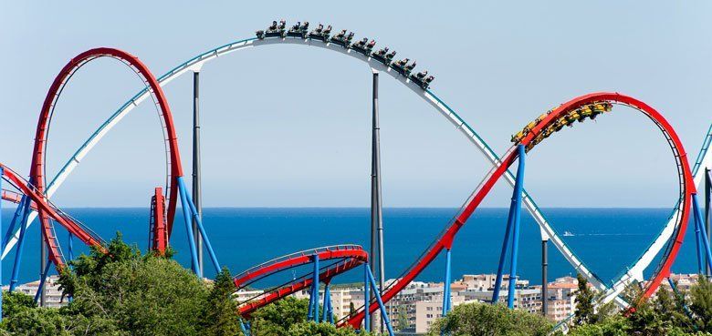 Dragon Khan und Shambhala in PortAventura Dragon Khan und Shambhala in PortAventura