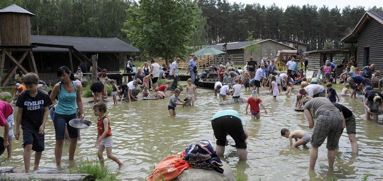 Goldschürfen in El Dorado Templin Goldwaschanlage El Dorado Templin Westernstadt Goldwaschanlage