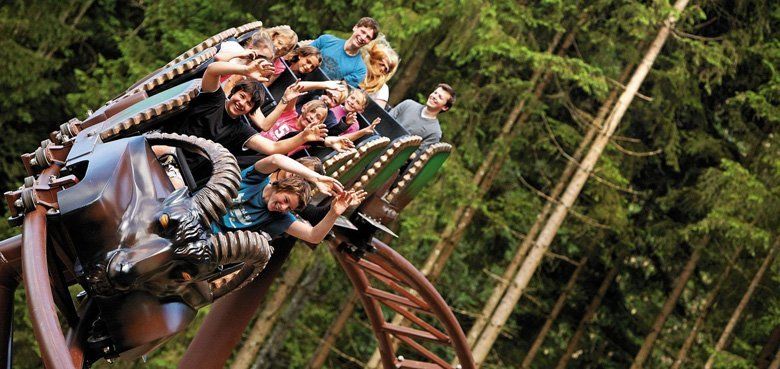 Der Freischütz Coaster im Bayern-Park ist ein Achterbahn-Erlebnis der besonderen Art.