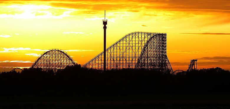 Heide Park Heide Park Colossos Schienenaustausch