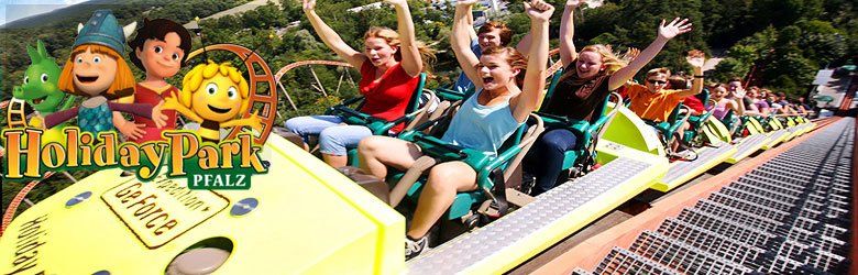 Holiday Park Banner Der Holiday Park bei Haßloch mit der Achterbahn Expedition GeForce