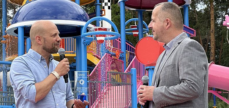 Holiday Park Wasserspaß ab 2023. Im Interview mit dem Direktor der Plopsa Group Germany Bernd Beitz.