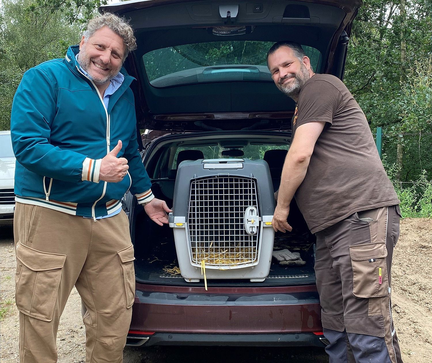 Die Ankunft im Serengeti-Park Hodenhagen Känguru-Ankunft im Serengeti-Park Hodenhagen