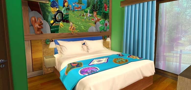 Der Elternschlafbereich in der Waldabenteuer Lodge Waldabenteuer Lodge eröffnet ab Mürz 2024.