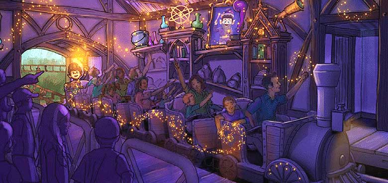 FANTASIANA Multi-Launch-Coaster mit 5 Beschleunigungen FANTASIANA Multi-Launch-Coaster vor Eröffnung