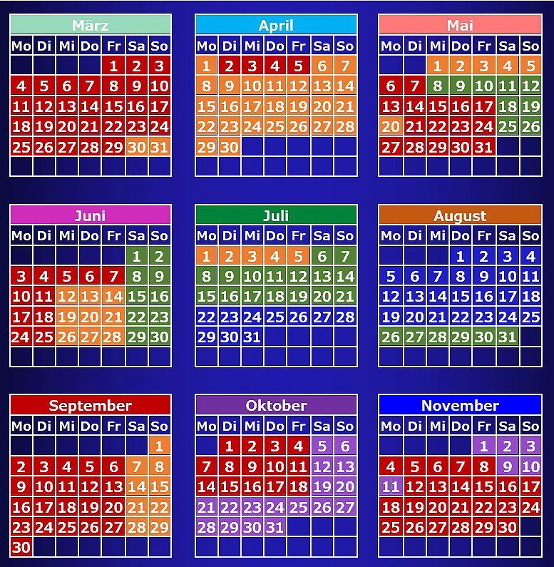 Öffnungszeiten Nigloland 2024 Öffnungszeiten für das Nigloland 2024