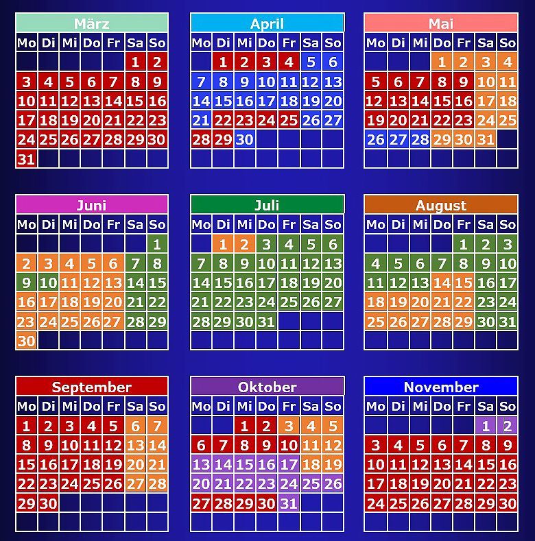 Öffnungszeiten Rasti-Land 2025 Öffnungszeiten für den Rasti-Land 2025