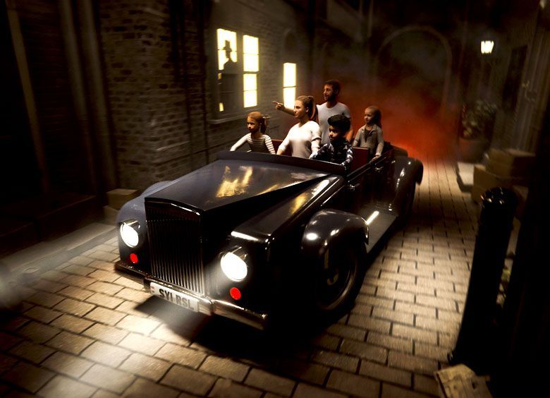 Autonom fahrenden Fahrzeuge fahren ohne Schienen. Eine weitere Besonderheit der neuen Fahrattraktion sind die komplett autonom fahrenden Fahrzeuge ohne Schienen.