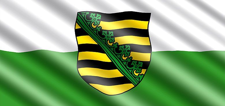Sachsen Flagge Sachsen Flagge