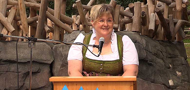 Silke Holzer, Betreiberin des Bayern Park. Silke Holzer, Betreiberin des Bayern Park.