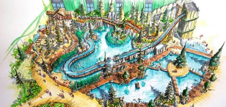 Facelifting für die Wildwasserbahn in Toverland. Facelifting für die Wildwasserbahn in Toverland.