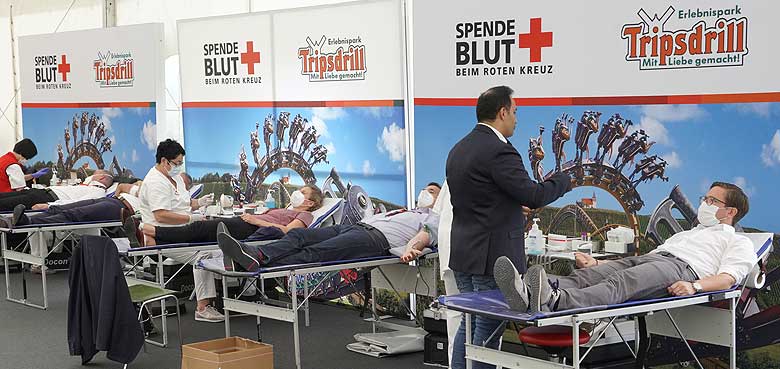 Tripsdrill Blutspende-Aktion 2021 Tripsdrill Blutspende-Aktion 2021