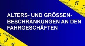 Attraktionen Alters- und Größenbeschränkungen Alters- und Größenbeschränkungen an den Fahrgeschäften