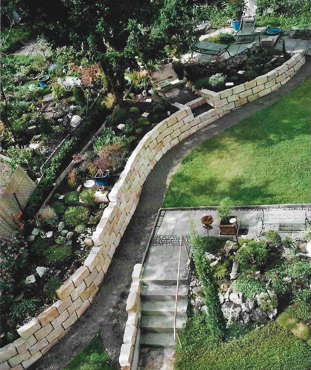 Steinmauer. Topografie.