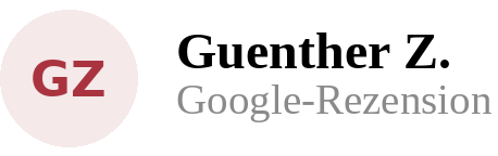 Google-Rezension von Guenther Z.