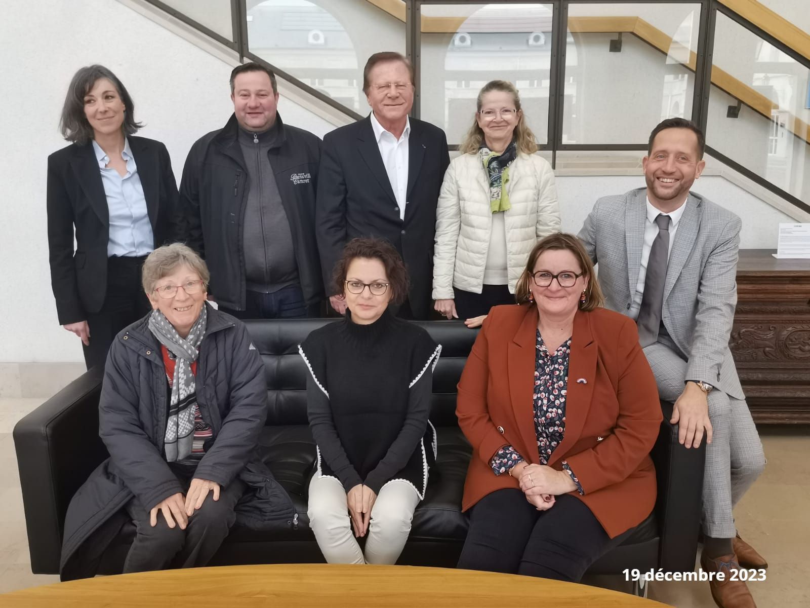 Les membres du bureau de l'association