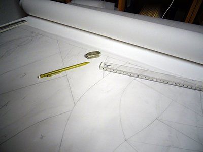 Art'lekin-vitrail traditonnel sur mesure-Dessin