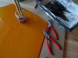 Présentation de l'atelier Art'elkin, les outils de coupe du verre