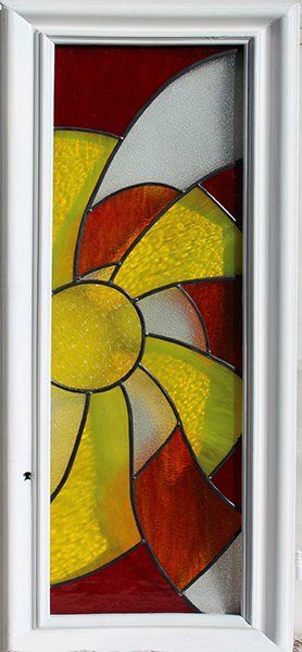 Art'lekin, vitrail traditionnel, porte, Danse du Soleil