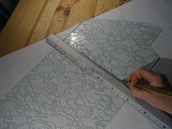 Art'lekin-Vitrail Tiffany-Transition-Coupe des verres