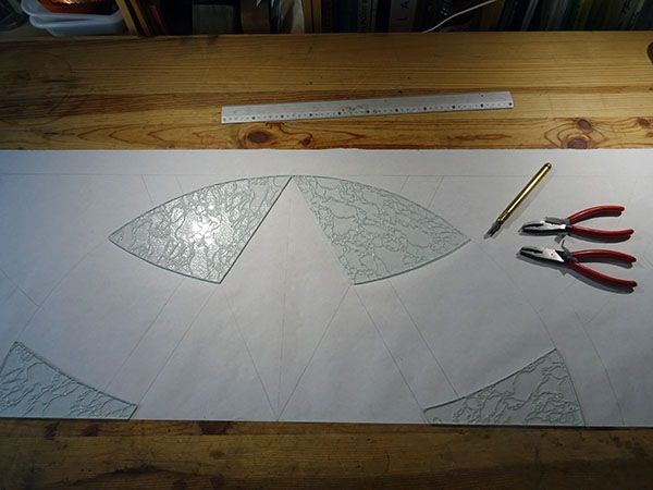 Art'lekin-Vitrail Tiffany-Transition-Coupe des verres