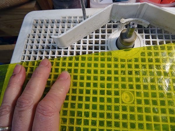 Art'lekin-Vitrail Tiffany-Transition-Meulage