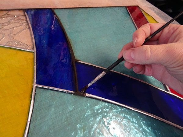 Art'lekin-Vitrail Tiffany-Transition-Patine