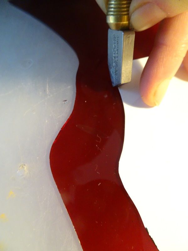 Restauration St Bueil - Pièce rouge - Coupe du verre