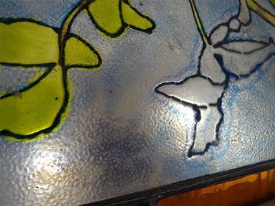 Art'lekin - VVitrail existant - émaux cloisonnés - 02