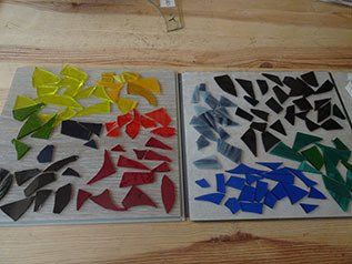 Art'lekin, vitrail-sculpture,