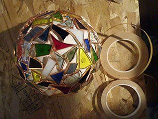 Art'lekin, vitrail-sculpture,