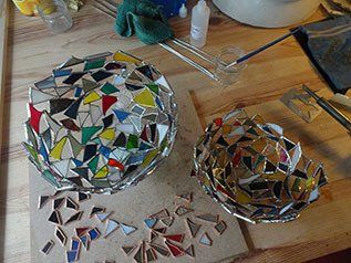 Art'lekin, vitrail-sculpture,