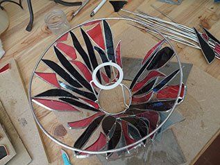 Art'lekin, luminaire en verre,