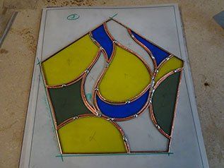 Art'lekin, luminaire en verre,