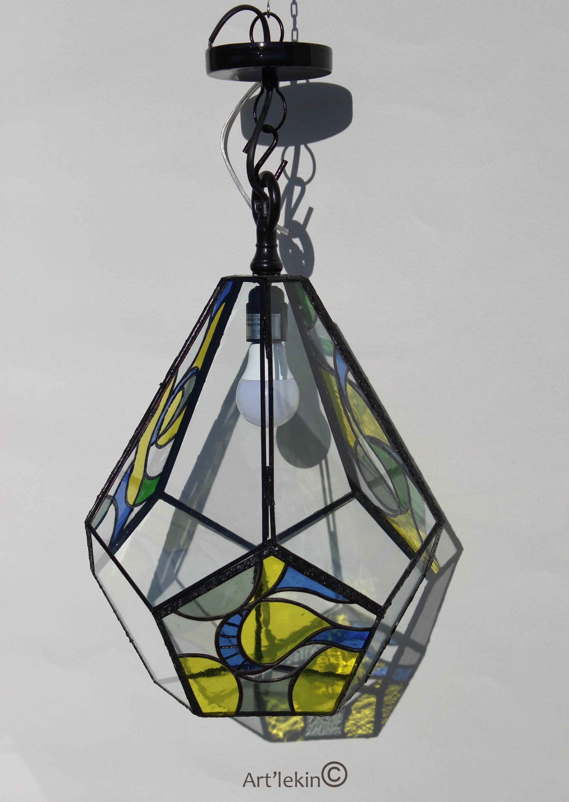Art'lekin, luminaire en verre, Art'lekin, luminaire en verre,