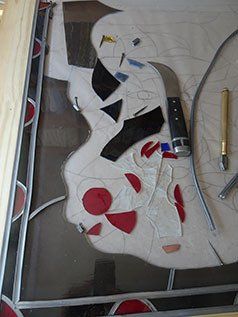 Art'lekin, tableau-vitrail