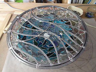 Art'lekin, vitrail-sculpture,