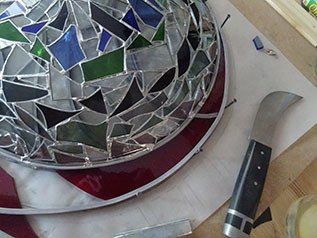 Art'lekin, vitrail-sculpture,