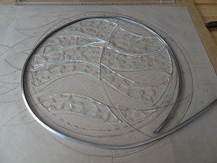 Art'lekin, vitrail-sculpture,