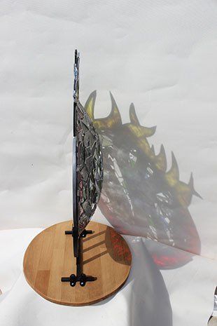 Art'lekin, vitrail-sculpture,