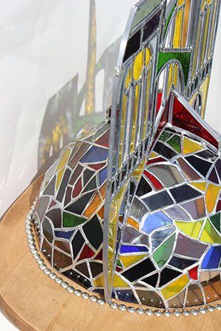 Art'lekin, vitrail-sculpture,