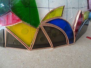 Art'lekin, vitrail-sculpture,