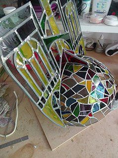 Art'lekin, vitrail-sculpture,