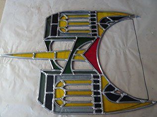 Art'lekin, vitrail-sculpture,