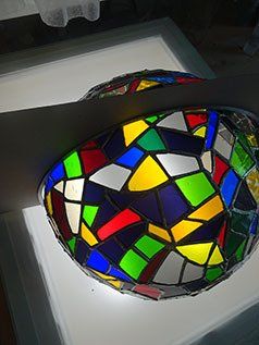 Art'lekin, vitrail-sculpture,